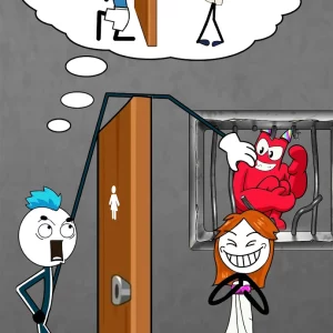 Thief Stick Puzzle: Man Escape